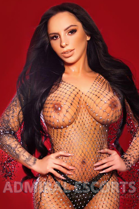 Petite Brunette All Natural London Escorts Tattoo Erotic  Busty Joana 34D